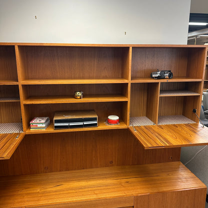 1960s Danish Teak Wall Unit by E. Jakobsen Skive