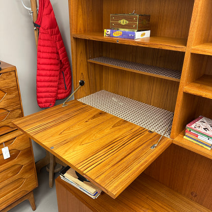 1960s Danish Teak Wall Unit by E. Jakobsen Skive