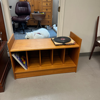 Mid-Century Vinyl Record Media Console