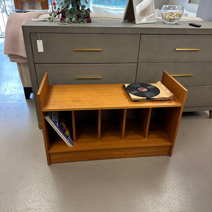 Mid-Century Vinyl Record Media Console