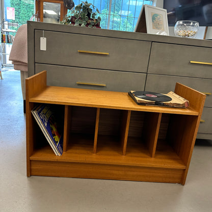 Mid-Century Vinyl Record Media Console