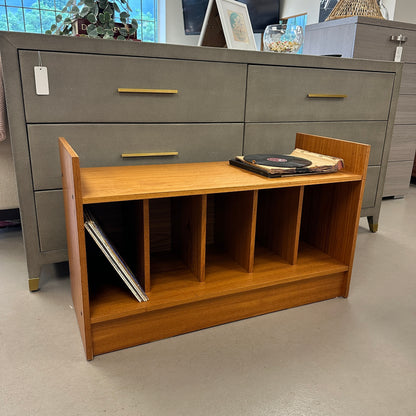 Mid-Century Vinyl Record Media Console
