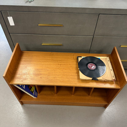 Mid-Century Vinyl Record Media Console