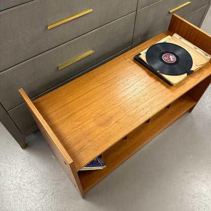 Mid-Century Vinyl Record Media Console