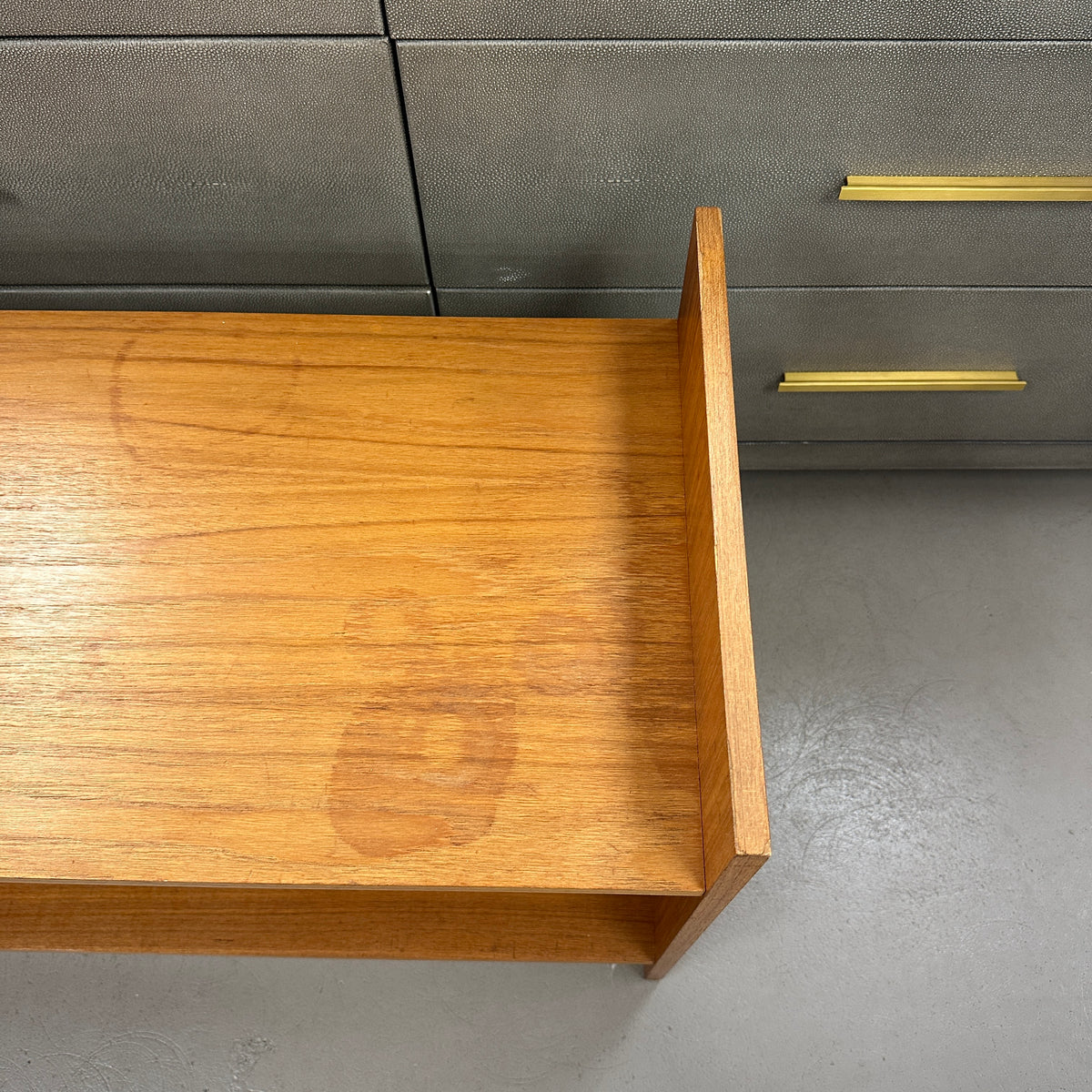 Mid-Century Vinyl Record Media Console