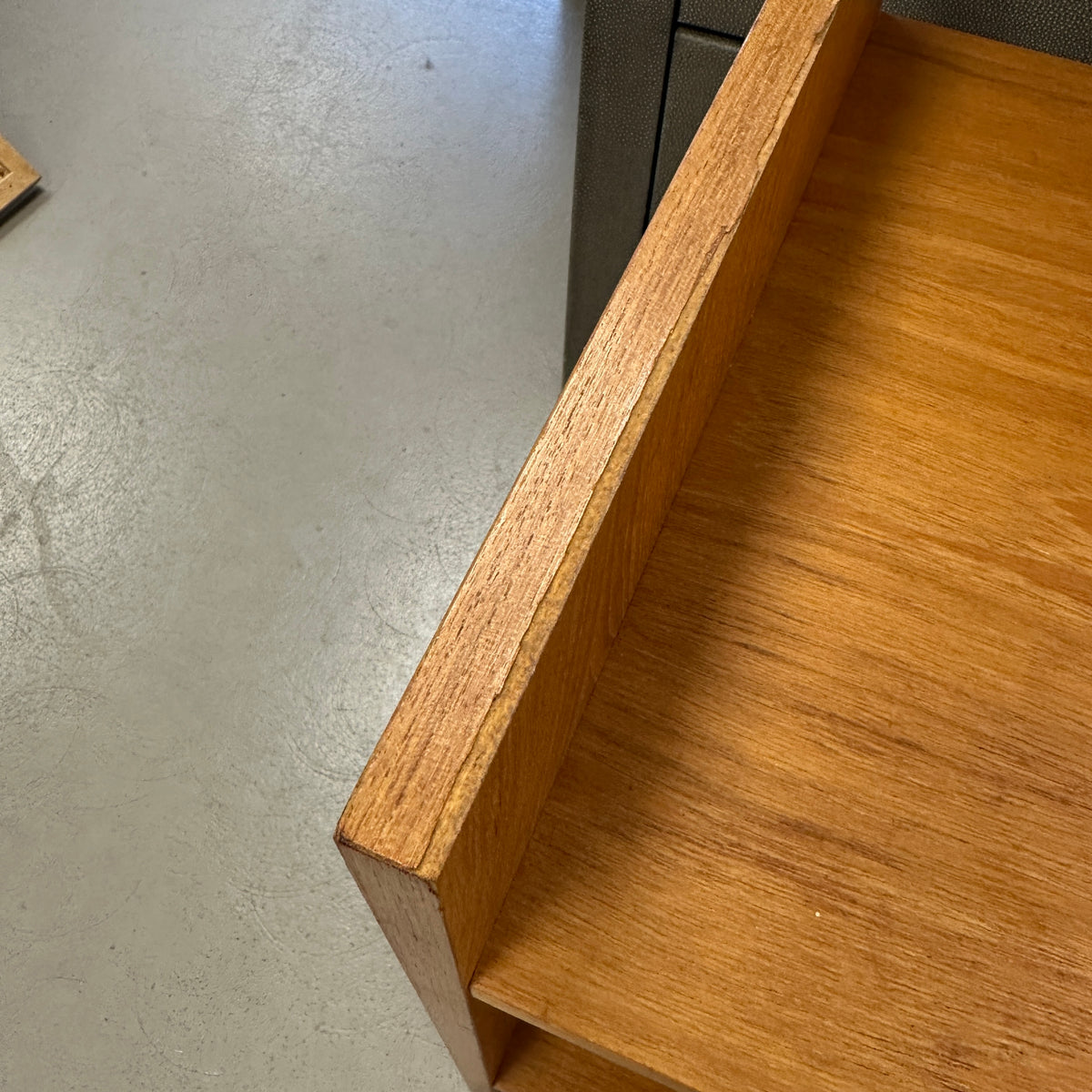 Mid-Century Vinyl Record Media Console