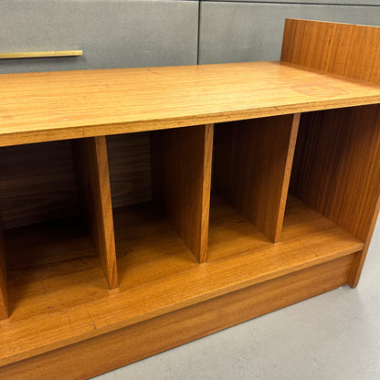 Mid-Century Vinyl Record Media Console