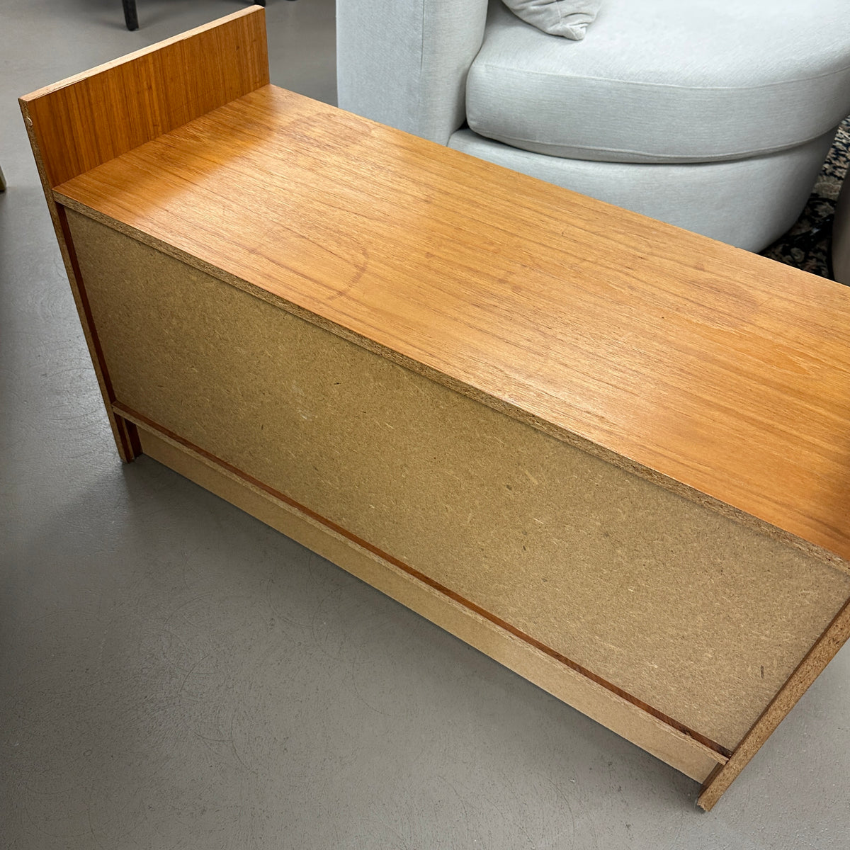 Mid-Century Vinyl Record Media Console