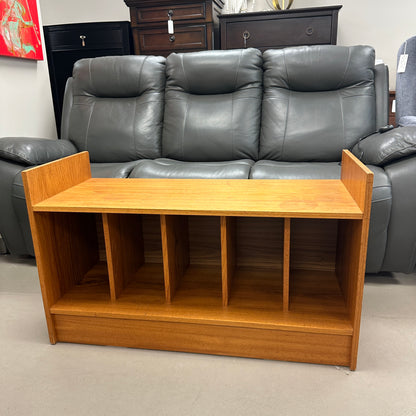 Mid-Century Vinyl Record Media Console