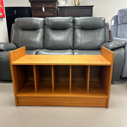 Mid-Century Vinyl Record Media Console