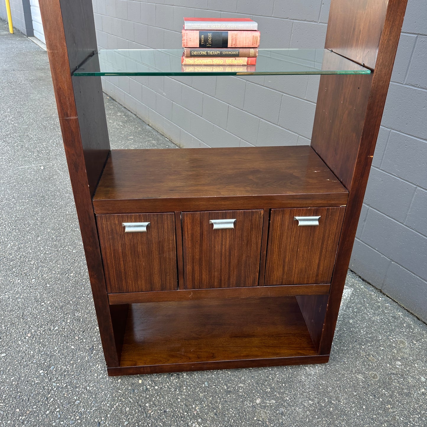 Modern Glass Shelves Bookshelf