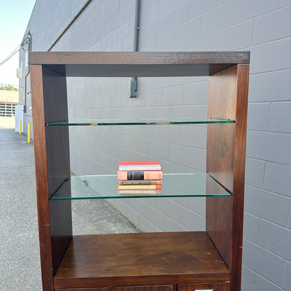 Modern Glass Shelves Bookshelf