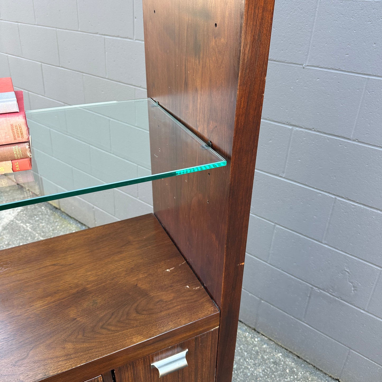 Modern Glass Shelves Bookshelf