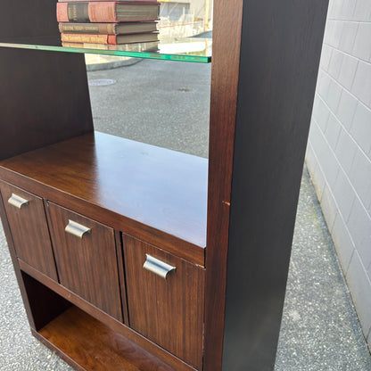 Modern Glass Shelves Bookshelf