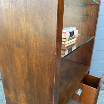 Modern Glass Shelves Bookshelf