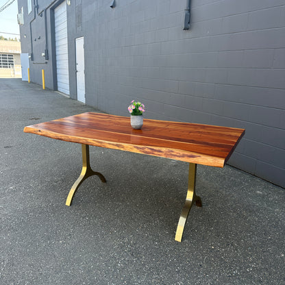 West Elm Cast Trestle Dining Table
