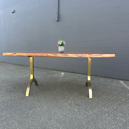 West Elm Cast Trestle Dining Table