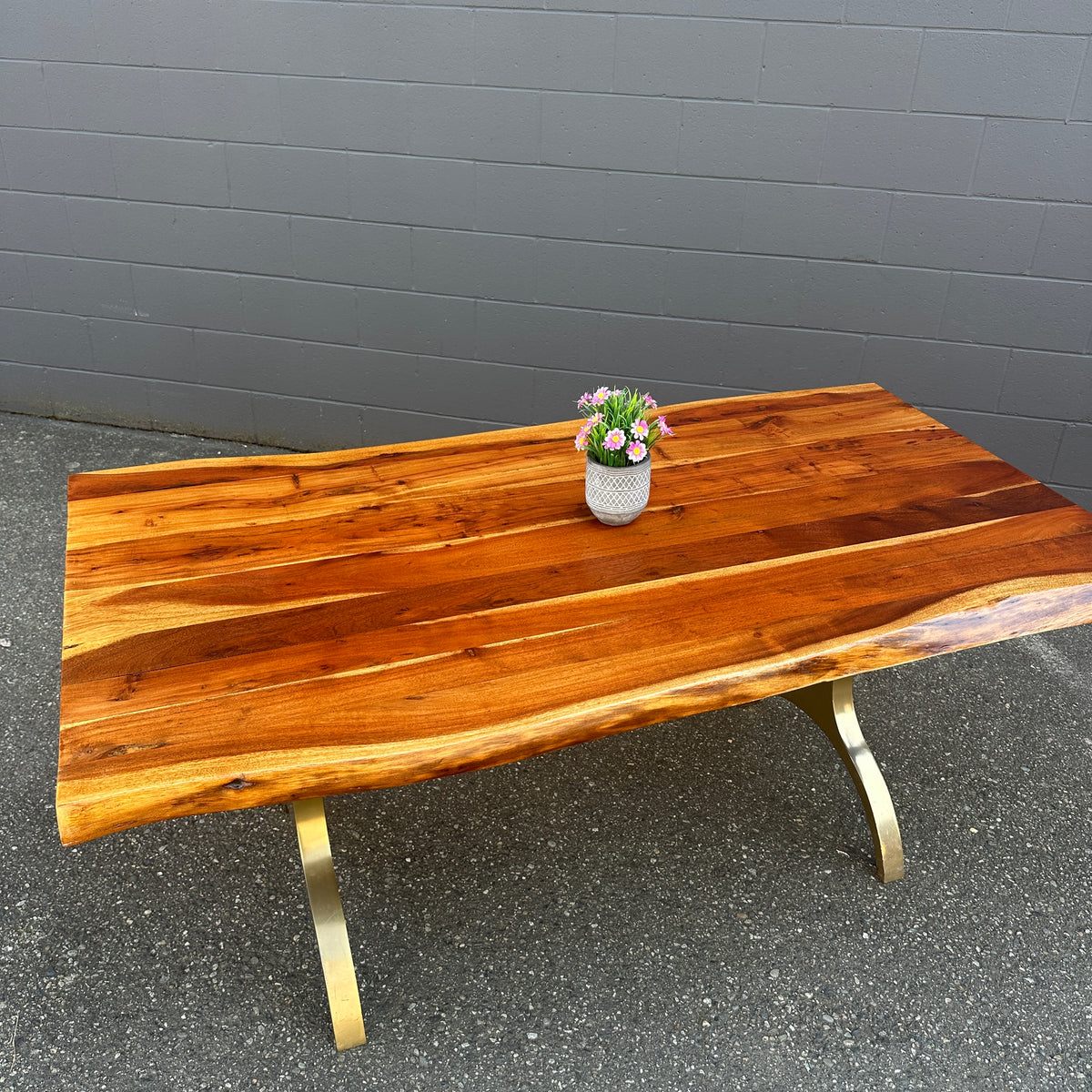 West Elm Cast Trestle Dining Table