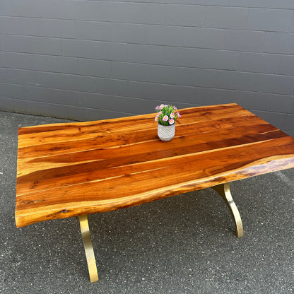 West Elm Cast Trestle Dining Table