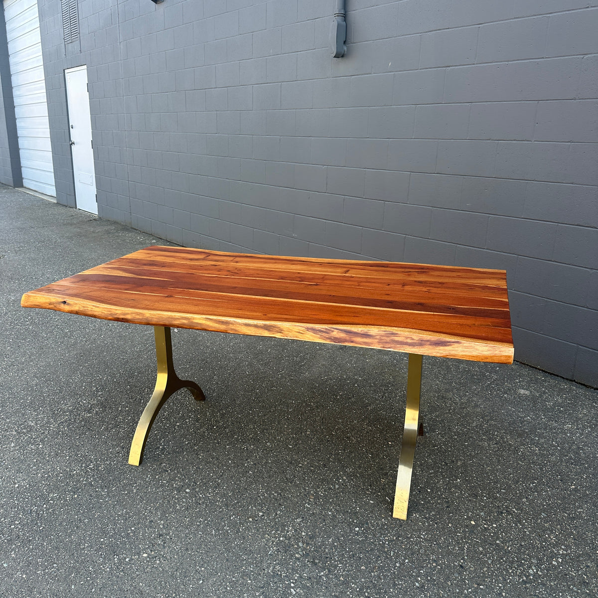 West Elm Cast Trestle Dining Table