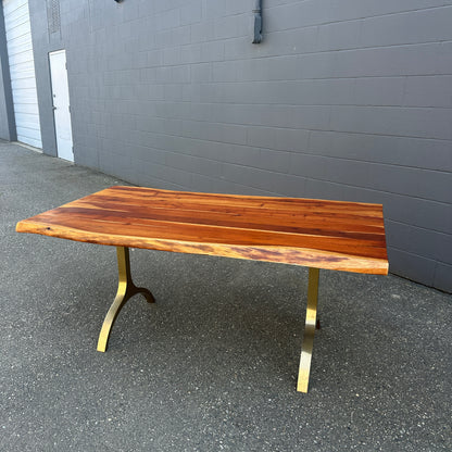 West Elm Cast Trestle Dining Table