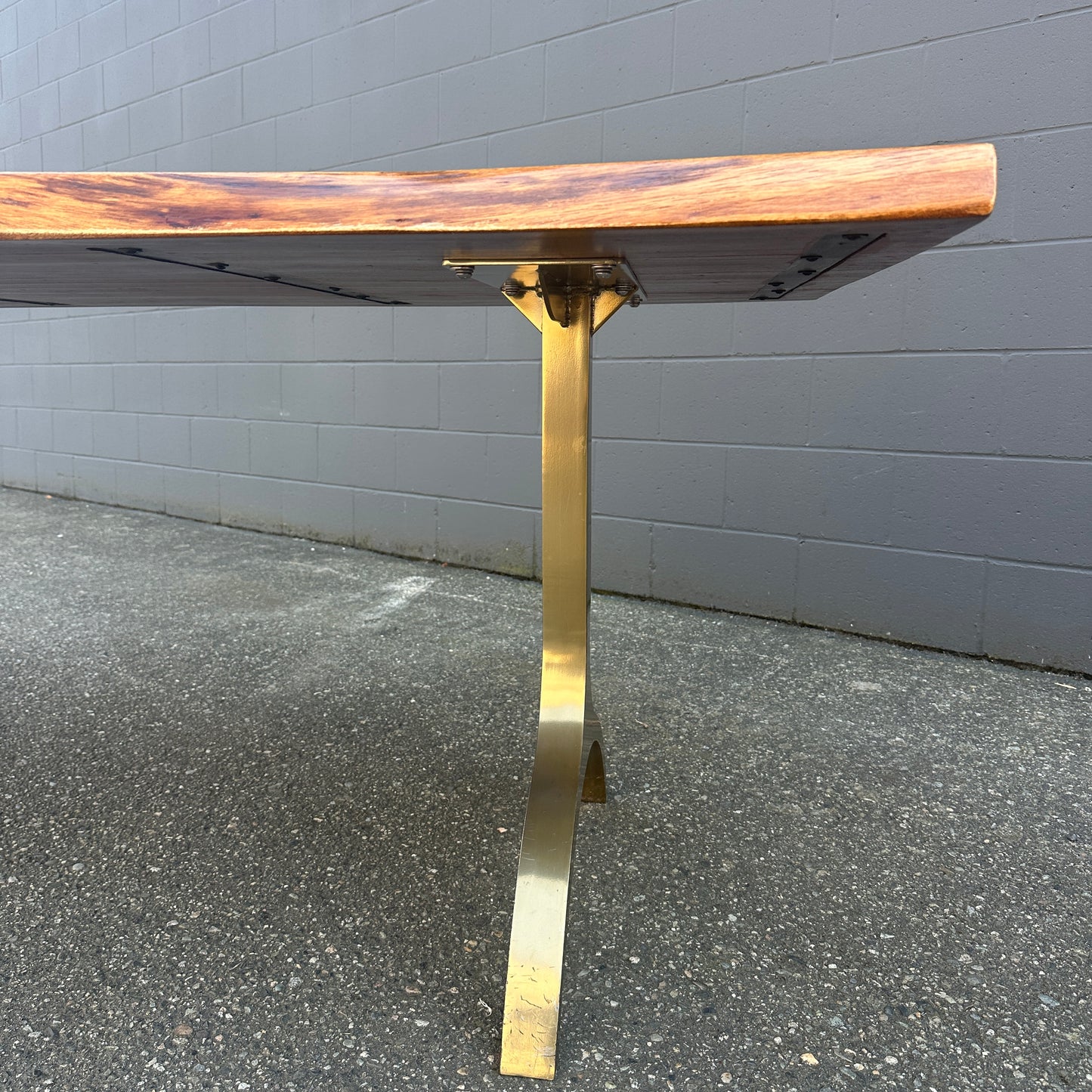 West Elm Cast Trestle Dining Table