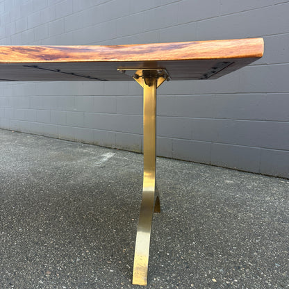 West Elm Cast Trestle Dining Table