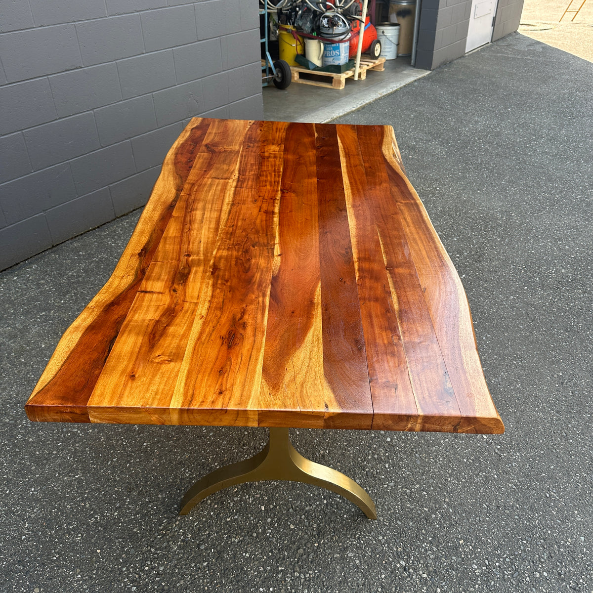 West Elm Cast Trestle Dining Table