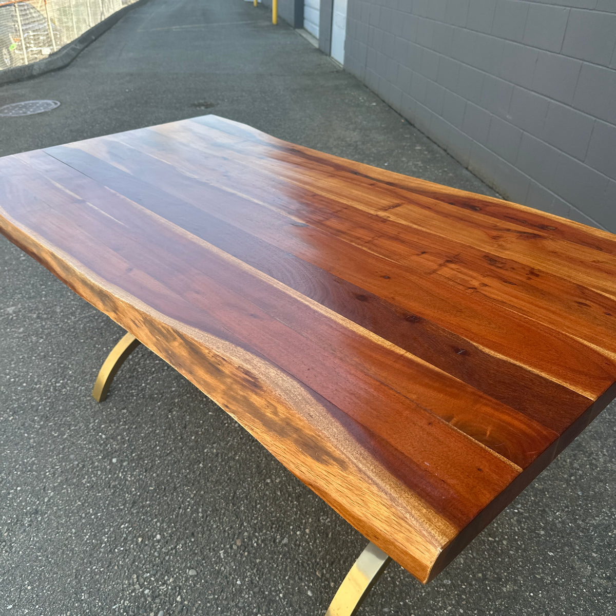 West Elm Cast Trestle Dining Table