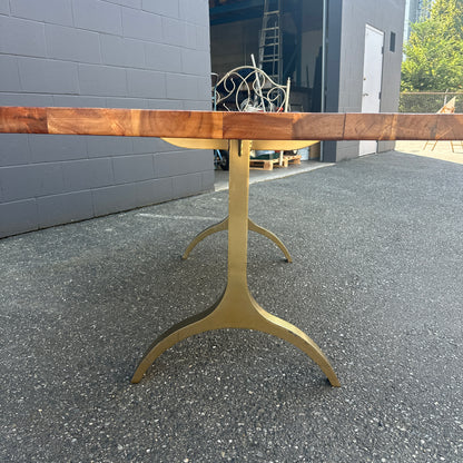 West Elm Cast Trestle Dining Table