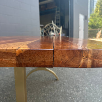 West Elm Cast Trestle Dining Table