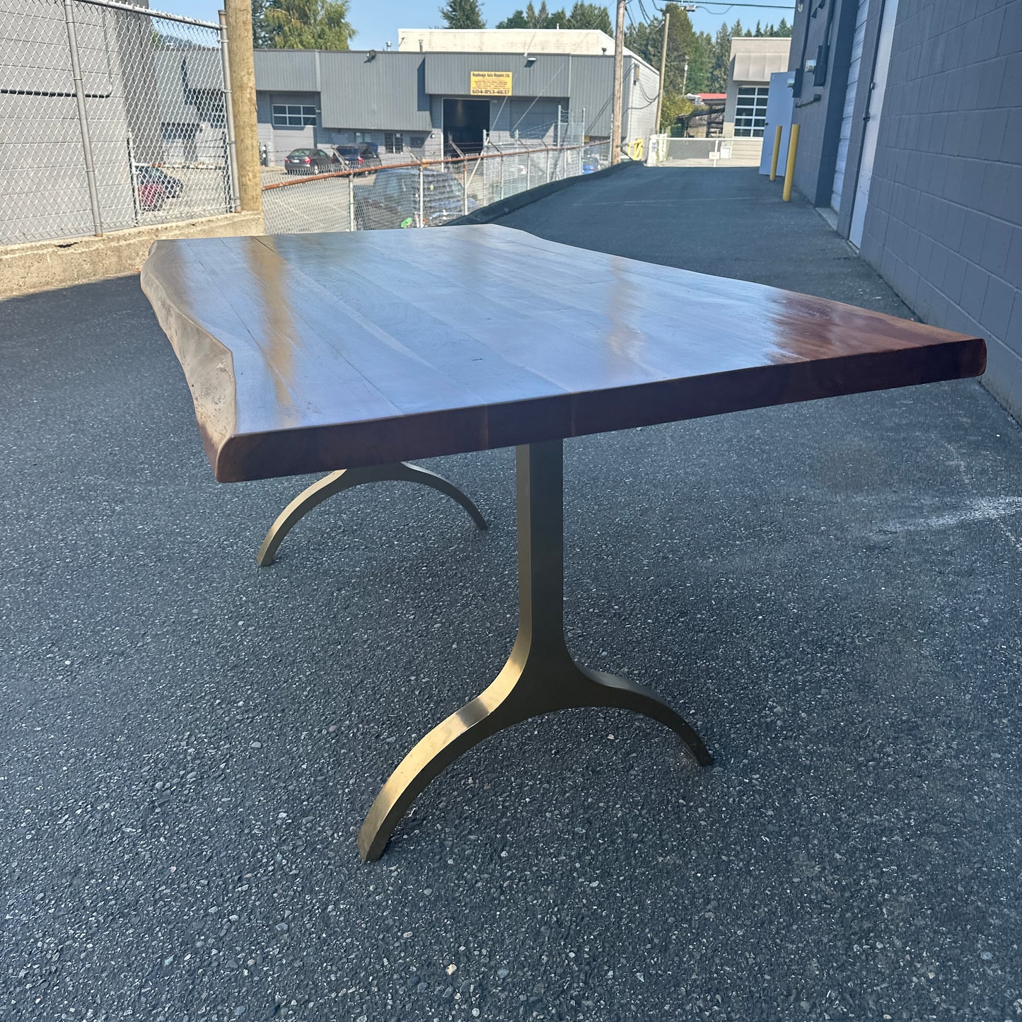 West Elm Cast Trestle Dining Table