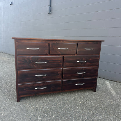Dark Brown Solid Wood Dresser