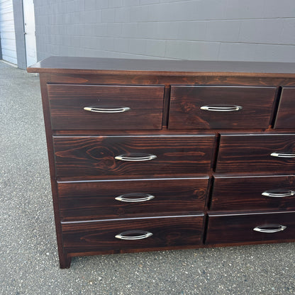 Dark Brown Solid Wood Dresser