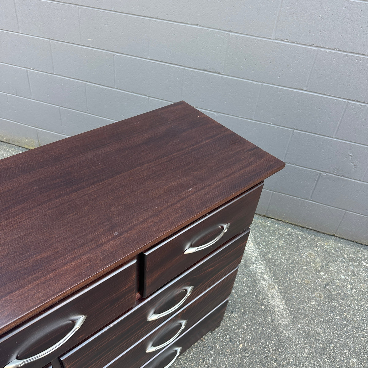 Dark Brown Solid Wood Dresser