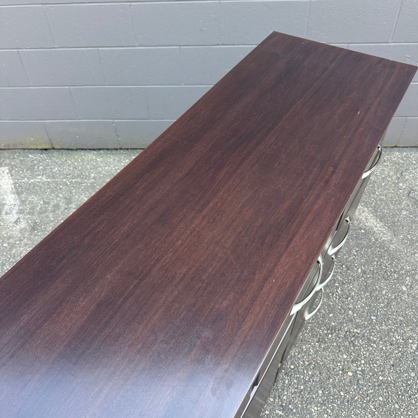 Dark Brown Solid Wood Dresser