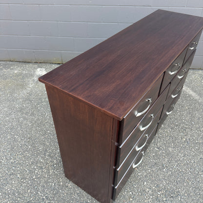 Dark Brown Solid Wood Dresser