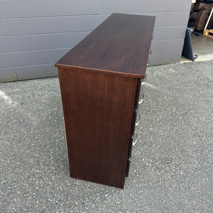 Dark Brown Solid Wood Dresser