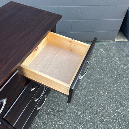 Dark Brown Solid Wood Dresser