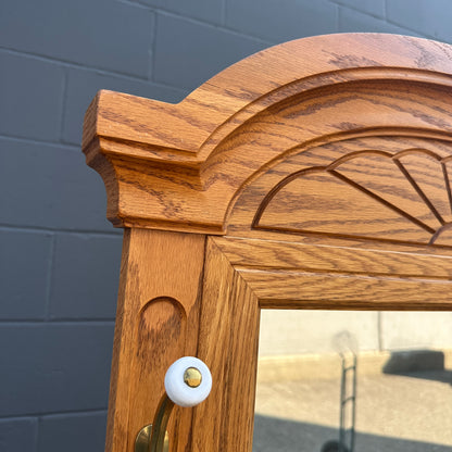 Vintage Buhler Solid Oak Hall Tree