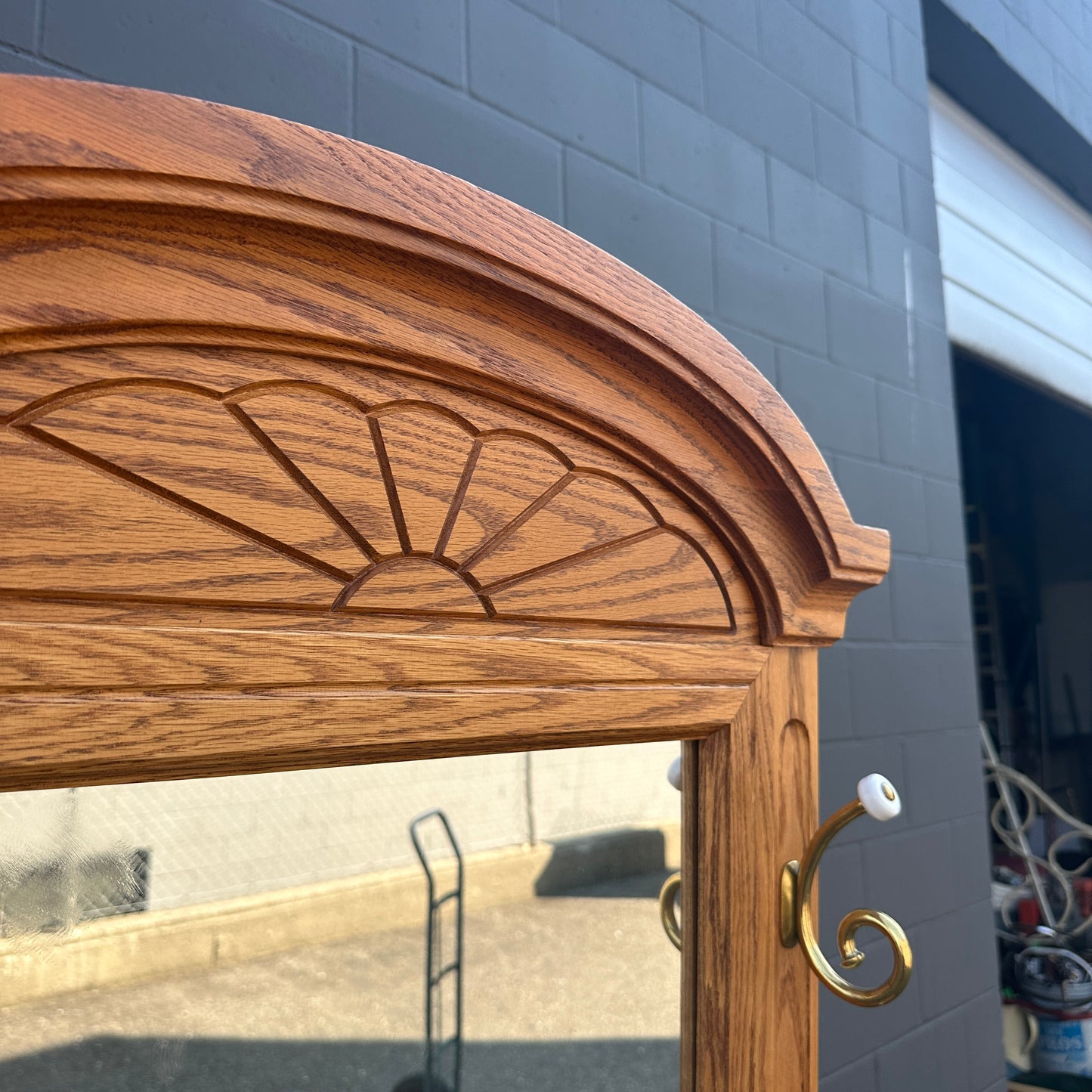 Vintage Buhler Solid Oak Hall Tree