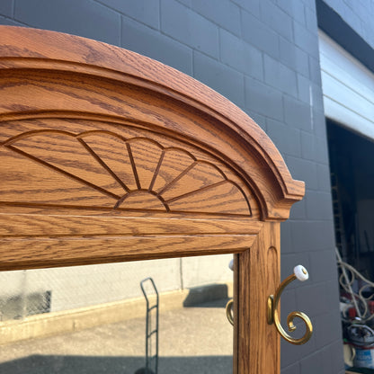 Vintage Buhler Solid Oak Hall Tree