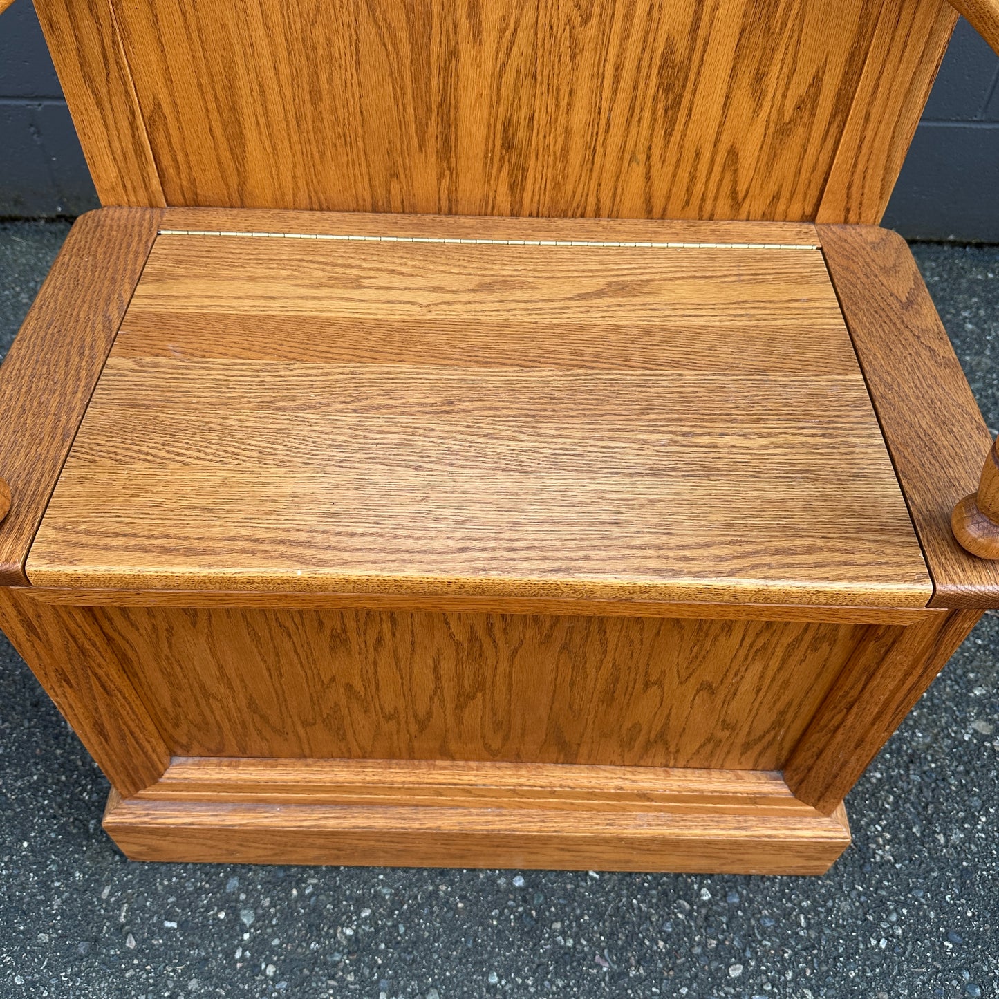 Vintage Buhler Solid Oak Hall Tree