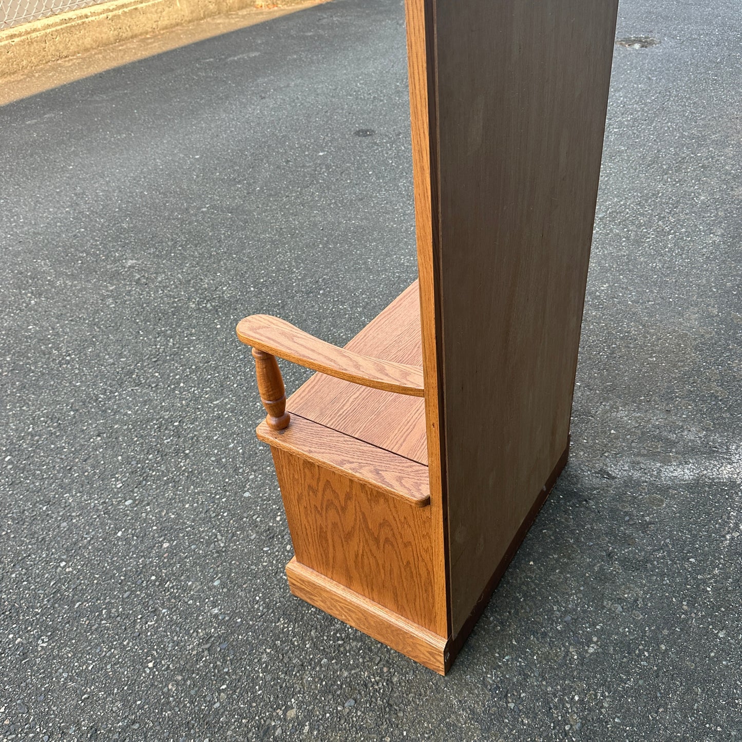 Vintage Buhler Solid Oak Hall Tree