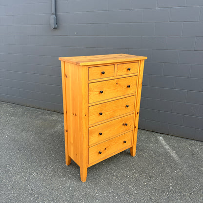 Solid Pine Highboy Dresser