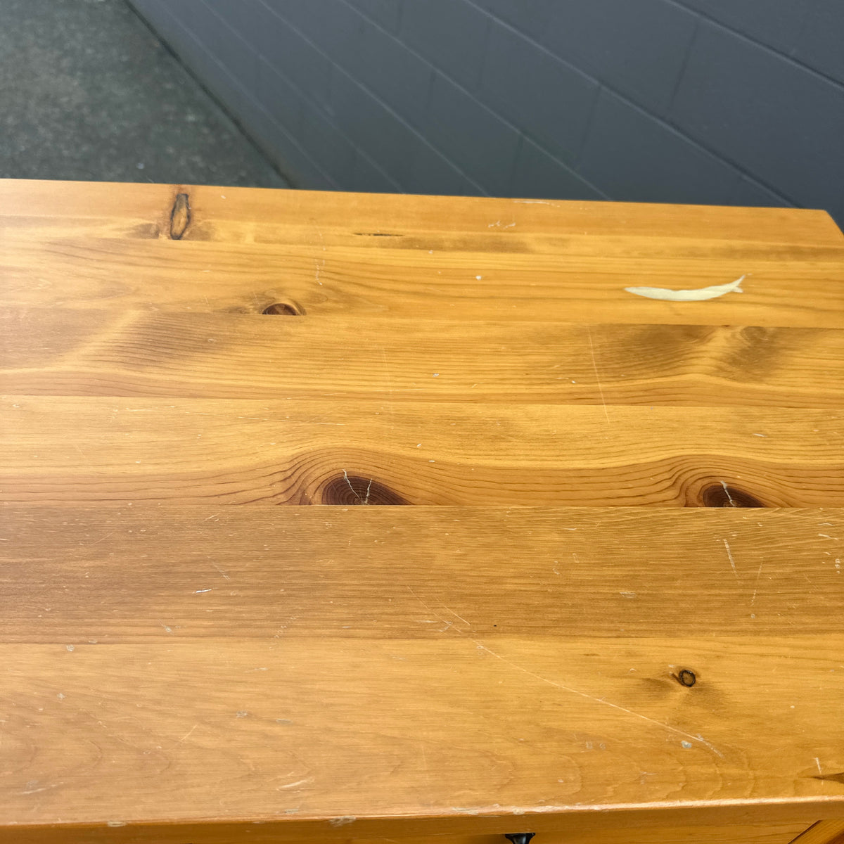 Solid Pine Highboy Dresser
