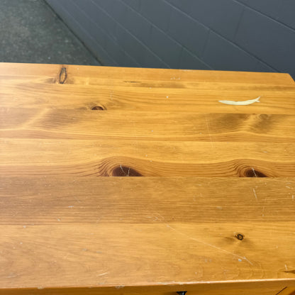 Solid Pine Highboy Dresser