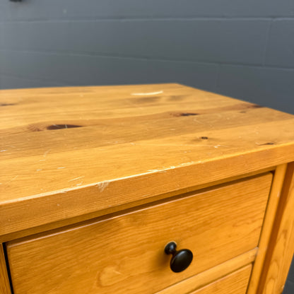 Solid Pine Highboy Dresser