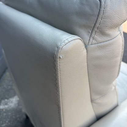 Gilman Creek Cream Leather Push Back Recliner (x2)