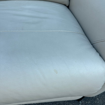 Gilman Creek Cream Leather Push Back Recliner